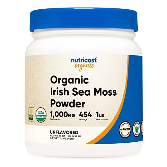 Suplemento Nutricost Organic Irish Moss Powder 454g