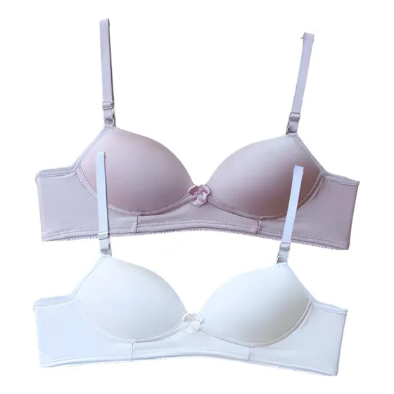Kit 2 Sutiã Menina Moça Bojo Básico Delicado