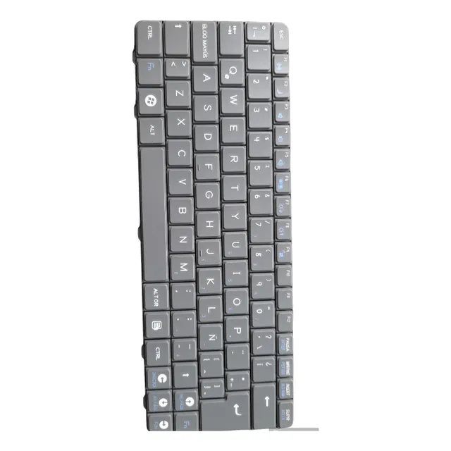 Teclado Windows Compatible Con Canaima Letras Rojas Y Azules