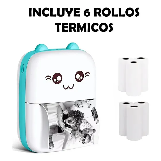 Mini Impresora Termica Portátil Bluetooth Usb Recargable