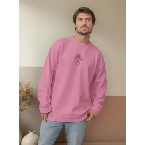 Buzo Oversize Viste Vilo Estampado Bonsai Frisado