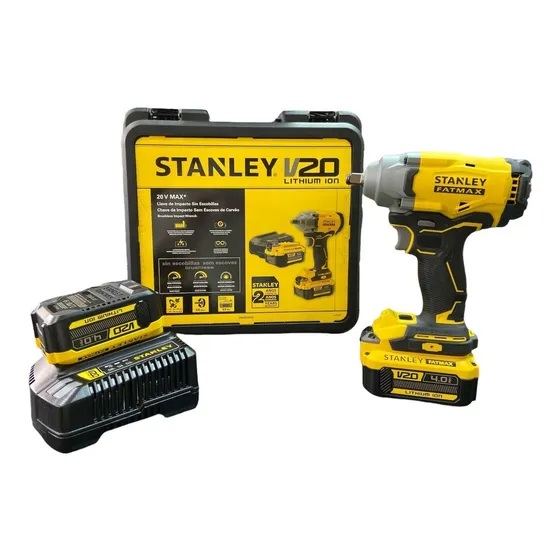 Llave De Impacto Inalambrica 20v De 1/2 Stanley Sbw920m2k-b3