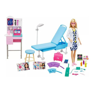 Boneca Barbie Medical Doctor Deluxe Com Conjunto De Brinqued Boneca Barbie Medical Doctor Deluxe Com Conjunto De Brinqued