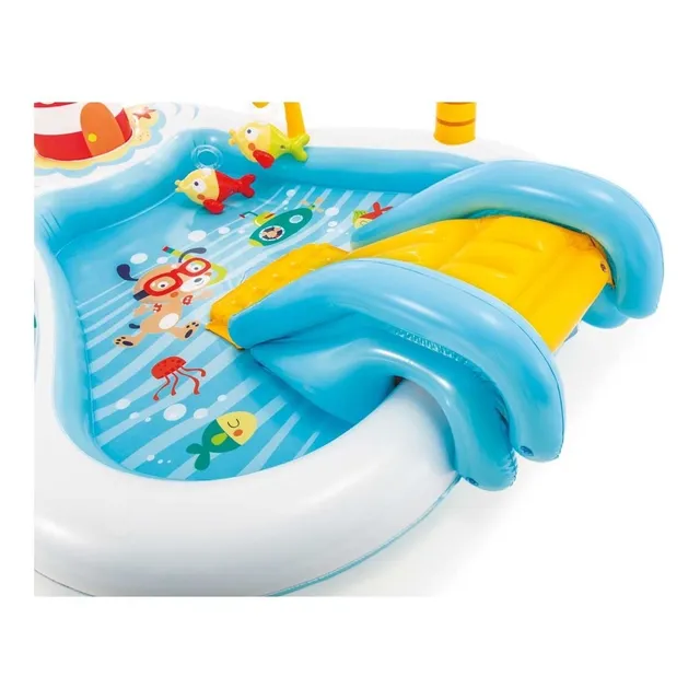 Juego Alberca Inflable Pesca Pez Tobogan Playcenter Intex