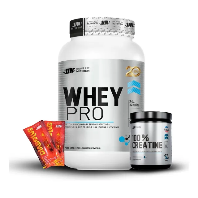 Whey Pro 1.1kg Chocolate+creatina Universe Nutrition 250gr Chocolate