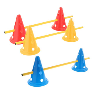 Hurdle Cones Course Deportes Al Aire Libre Con Postes Para Hurdle Cones Course Deportes Al Aire Libre Con Postes Para
