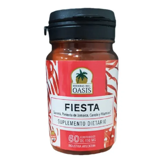 Suplemento Oasis Fiesta Comp 60 Sabor Si Sabor