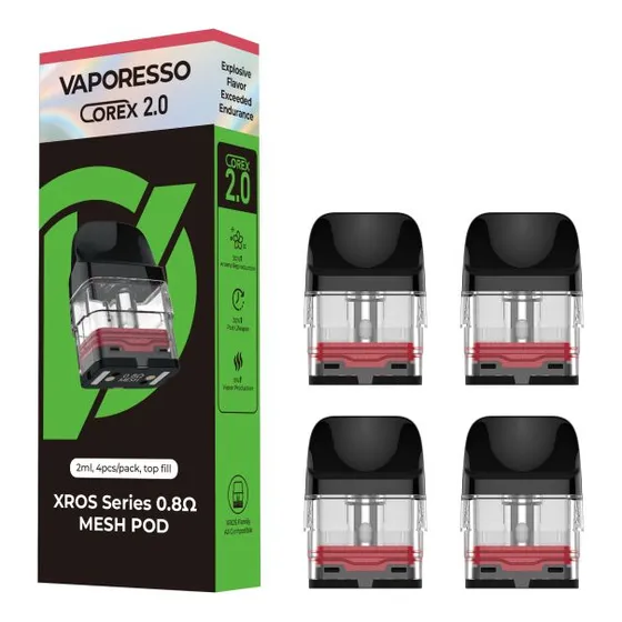 Cartucho/resistencia Vaporesso Xros 1.2/0.8 Ohms 4 Unidades