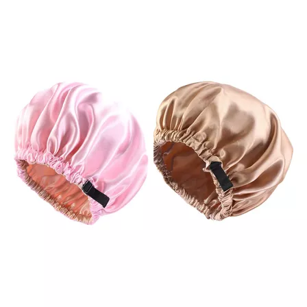 2 Gorros De Seda Satinada For Cabello Natural Rizado.