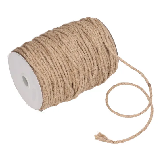 Cordel De Cáñamo Decorativo, 4 Mm, 3 Hilos, 100 M De Yute Na