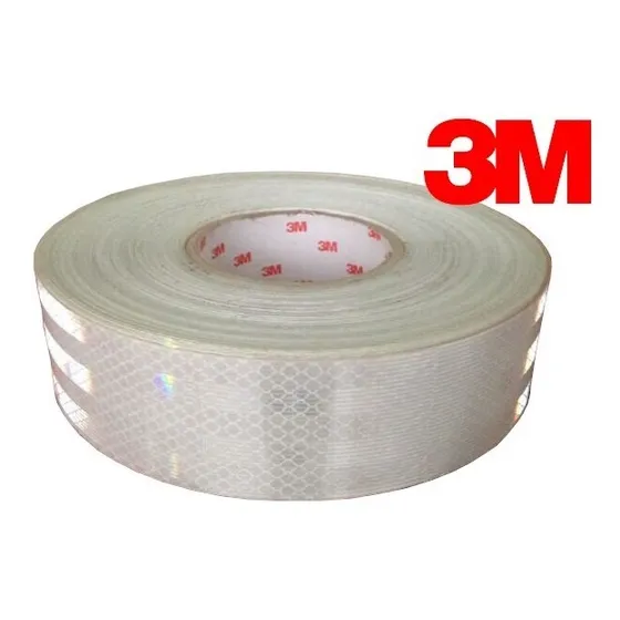 Cinta Reflectiva 3m Adhesiva Blanca