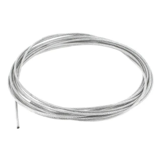 Cable Acero Recubierto Pvc 4mm 1x7 Rollo 10mts Tender Ropa
