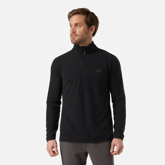 Polerón Hombre Jacaranda Nano-f 1/4 Zip Negro Lippi V26
