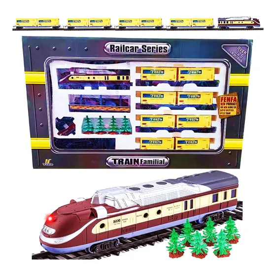 Tren Bala Locomotora + 4 Vagones 325 Cm Super Cla Fd2316012