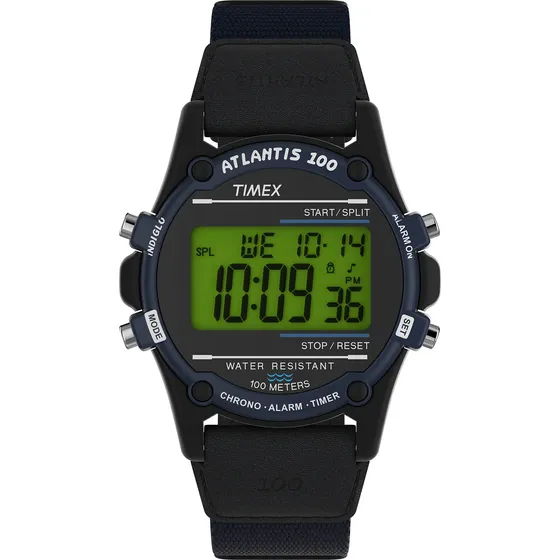 Funda Negra Watch Timex Expedition Atlantis Para Hombre, 40
