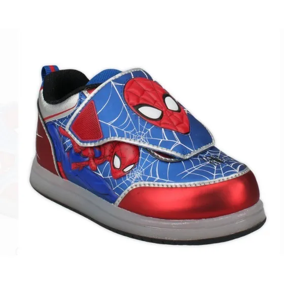 Zapatos Con Luces Deportivos Spiderman 