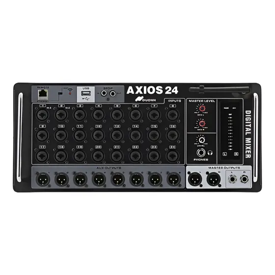 Mesa De Som Digital Duonn Axios 24 Canais Bivolt