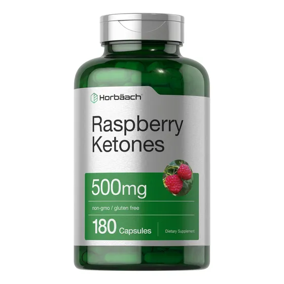 Suplemento Horbäach De Cetonas De Frambuesa 500 Mg 180 Cápsu