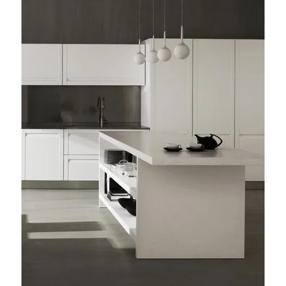 Isla De Cocina Barra Desayunador Mesada Minimalista Estante