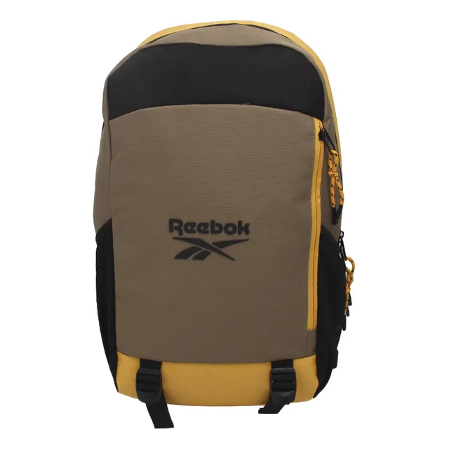 Mochila Deportiva Reebok Portanotebook Interior Forrado Mesh Color Amarillo Diseño De La Tela Liso