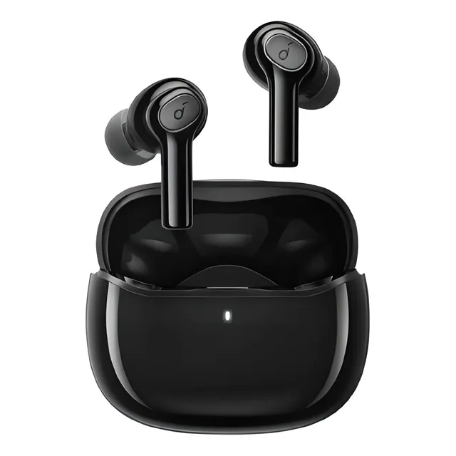 Auriculares in-ear inalámbricos Soundcore Life Series P2i A39910 negro con luz LED