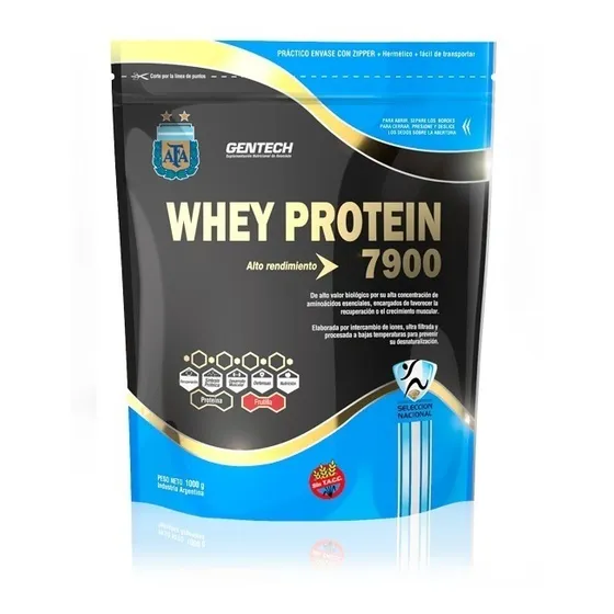 Gentech 7900 Whey Protein Suero 80 % 1 Kg Afa 