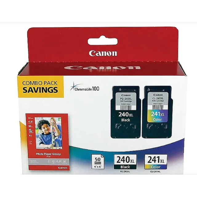 Cartucho De Tinta Canon Pg-240xl/cl-241xl Color Negro