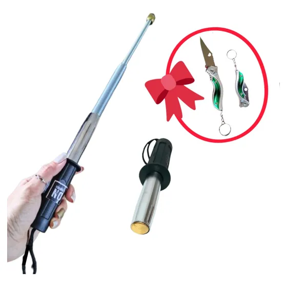 Bastón Extensible Táctico Defensa Personal + Funda