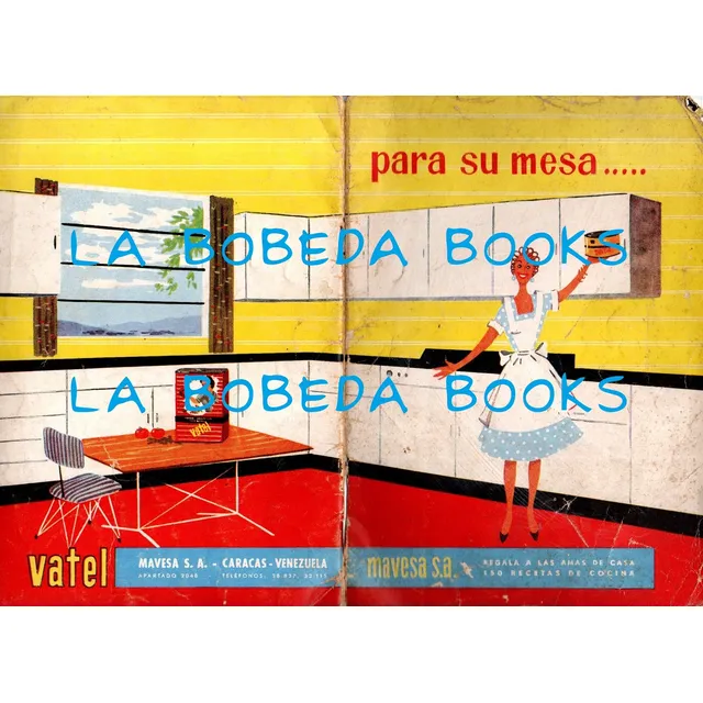 Antigua Recetario Mavesa Publicidad Vatel Y Manteca Campana