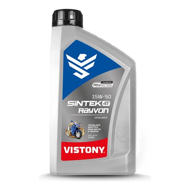 Aceite Para Motor 15w50 Sintetico Vistony 4t 1 Litro
