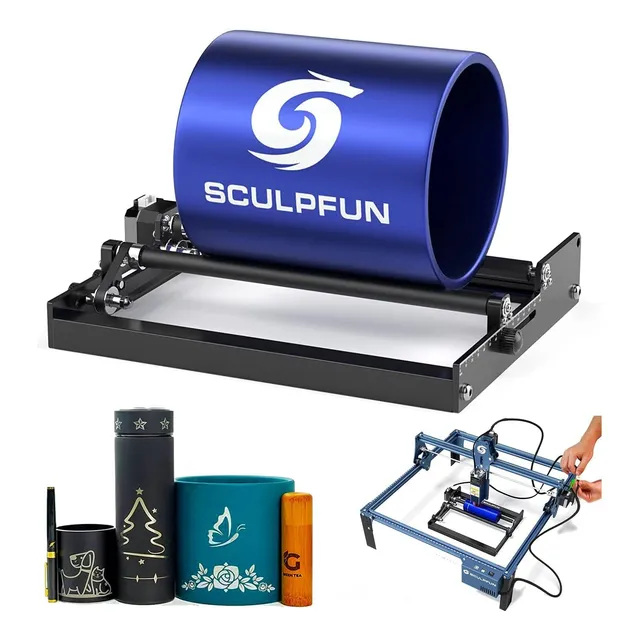 Rodillo Giratorio Sculpfun Para Máquina De Grabadora Láser
