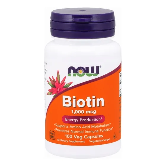 Suplemento Now Foods Biotina 100 Cápsulas De 1 Mg (paquete D