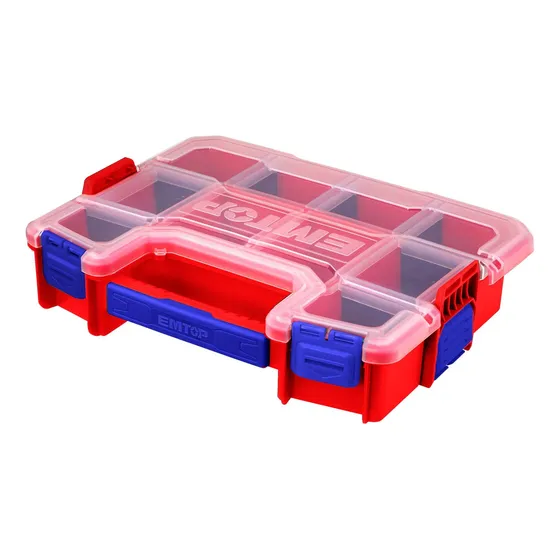 Caja 12  Plástica Organizadora Apilable Multiusos Emtop