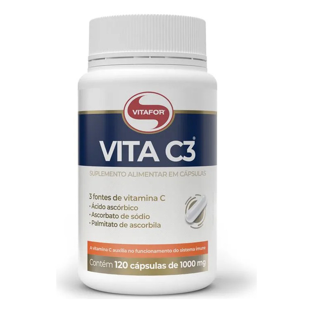 Suplemento Vita C3 Com 120 Cápsulas Vitafor Suplemento Vita C3 Com 120 Cápsulas Vitafor
