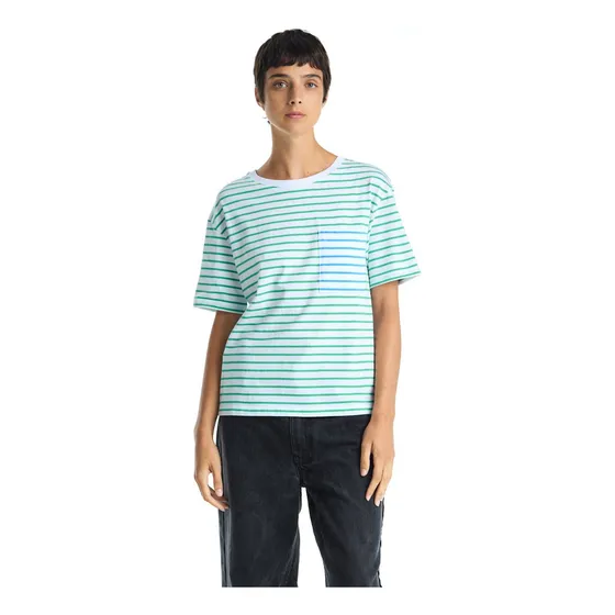 Remera Holgada Manga Corta Escote Redondo Mujer Portsaid
