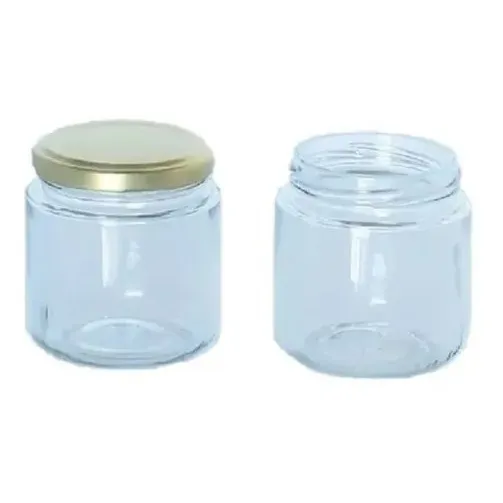 12 Frasco Vidrio 07oz 200ml Conservas Recuerdos (it-334) Color Tapa Dorada