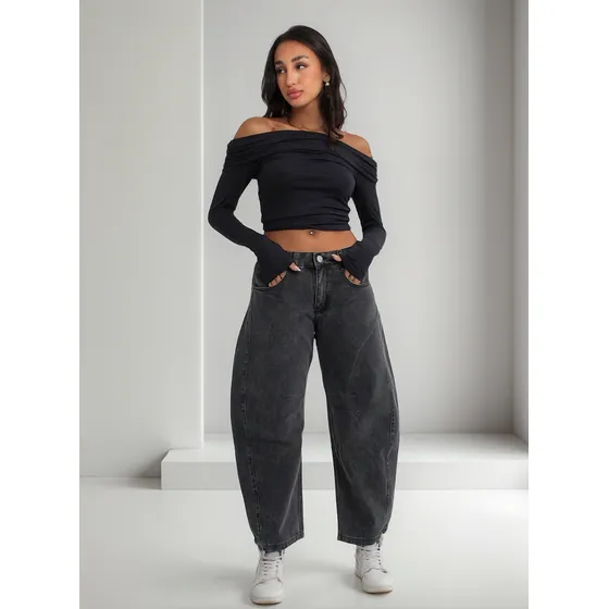 Barrel Jean Mujer De Ktl Denim