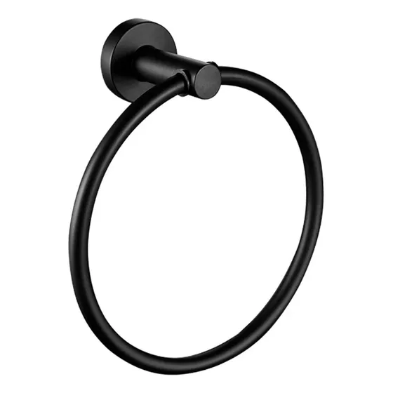 Anillo Para Toalla Negro Mate Wadfow