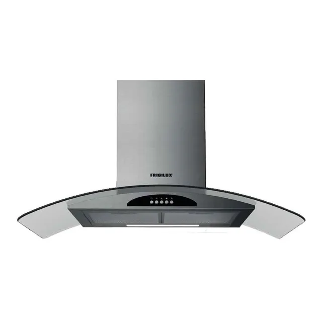 Campana De Cocina Frigilux 90 Cm Extractora Acero Y Vidrio