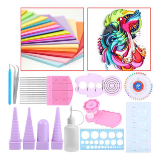 Tira De Papel Quilling Diy Craft Herramienta Completa Conjun Tira De Papel Quilling Diy Craft Herramienta Completa Conjun