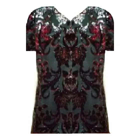 Blusa Fiesta Negra Terciopelo Brillo Talle L Especial