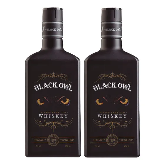 Black Owl Whiskey 750ml X 2 Unidades