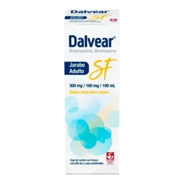 Dalvear SF Adulto Miel Lima Limón 300/160 Mg Frasco C/200 Ml - Siegfried rhein, s.a. de c.v.