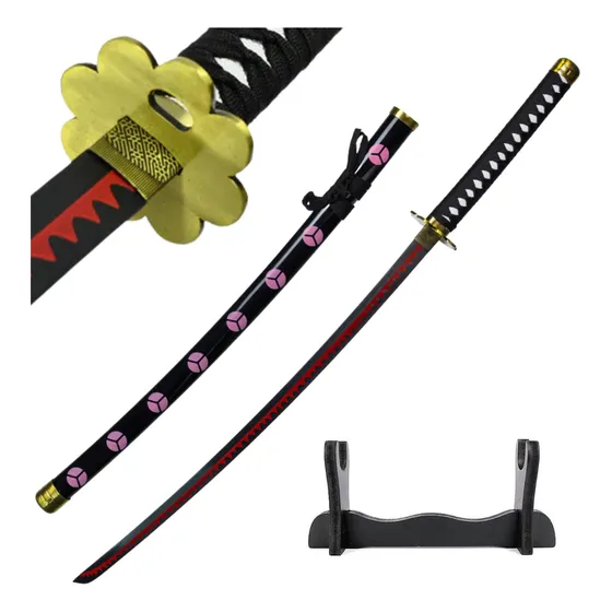 Espada Katana Shusui Zoro Em Aço C/ Suporte One Piece