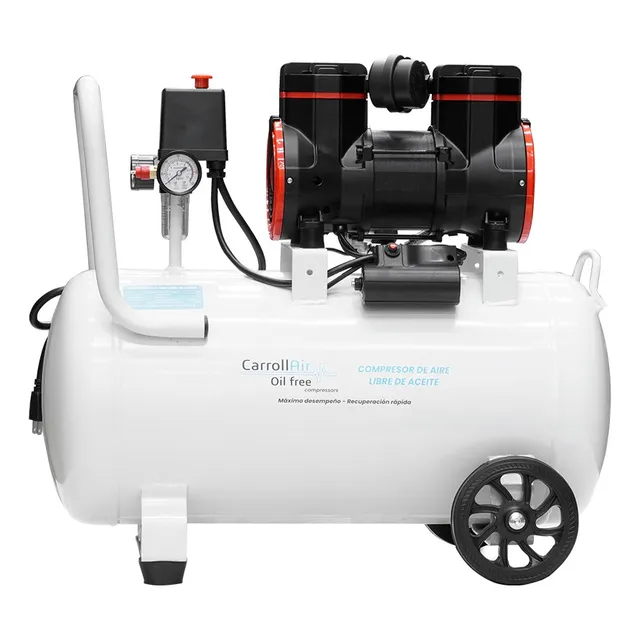 Compresor De Aire Libre De Aceite Uso Dental 2hp 50lts