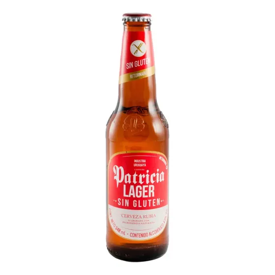 Cerveza Sin Gluten Patricia Botella Retornable 340 Ml.