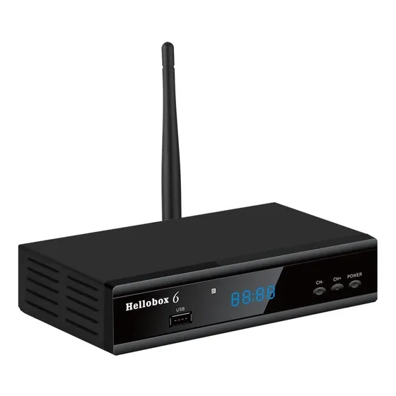 Receptor  Satelital  Fta Hellobox 6  H.265 1080hd  Wifi  Usb