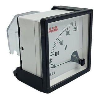 Voltímetro Analógico Fm Abb Volt Fm Lig Dir 72x72 250v Voltímetro Analógico Fm Abb Volt Fm Lig Dir 72x72 250v