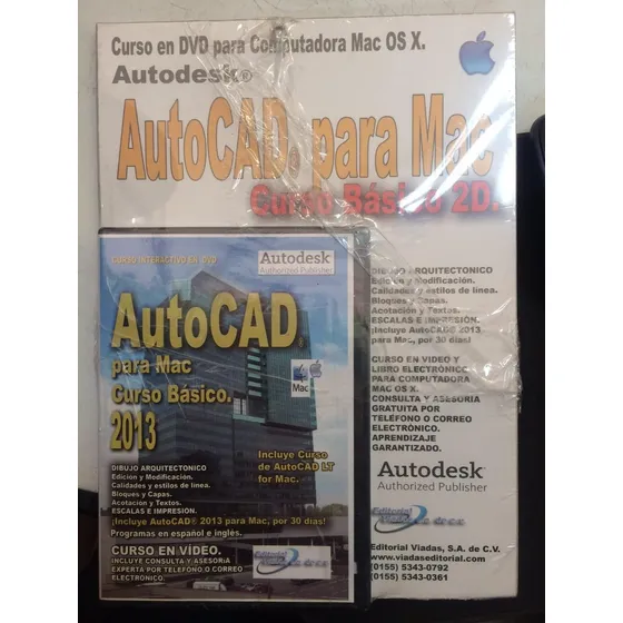 Gratis Envio Curso De Autocad 2013 2d Básico Para Mac
