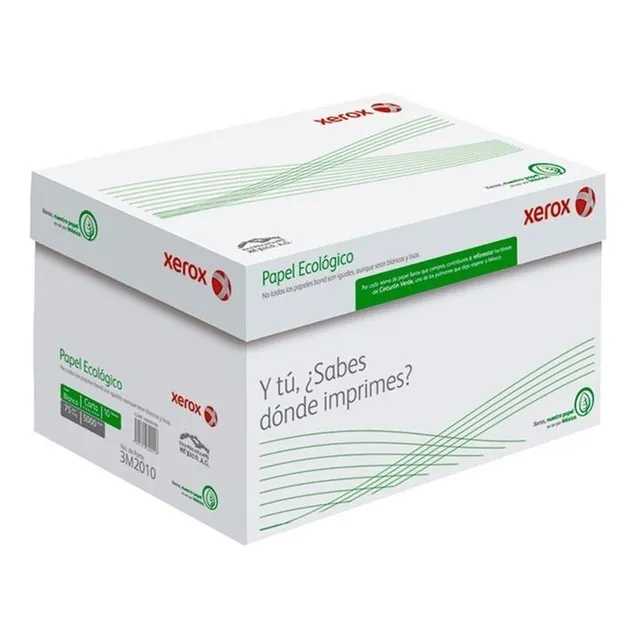Caja De Papel Tamaño Carta Bond Ecológico Blanco Xerox